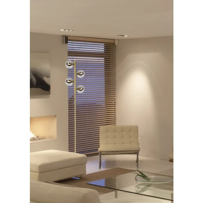 Lucide TYCHO Lámpara de Pie dorado, 4 luces