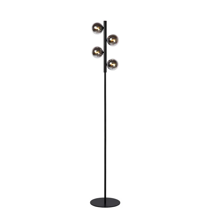 Lucide TYCHO Lámpara de Pie Negro, 4 luces