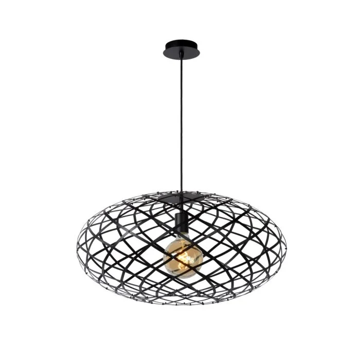 Lucide WOLFRAM Lámpara Colgante Negro, 1 luz