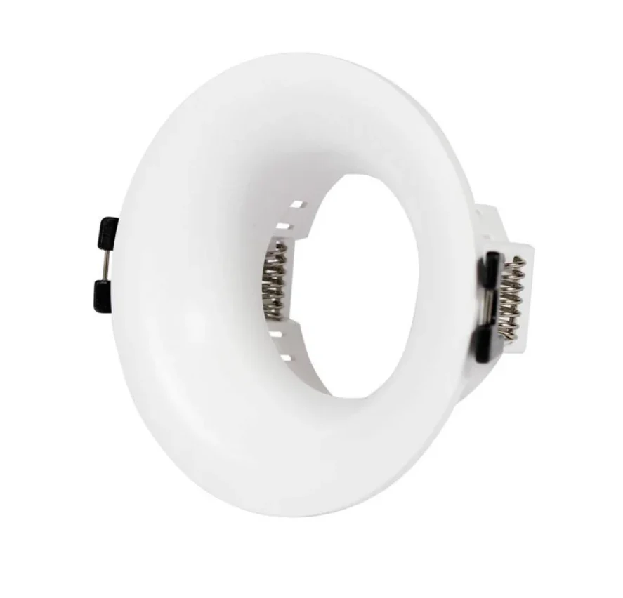 Aro downlight empotrable redondo GU10 color plata "Virel"