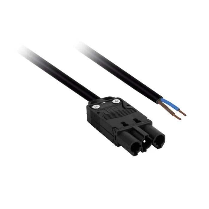 Power Cable EPCOM/3 2x1mm 0.5m Male Black Ultrasonic