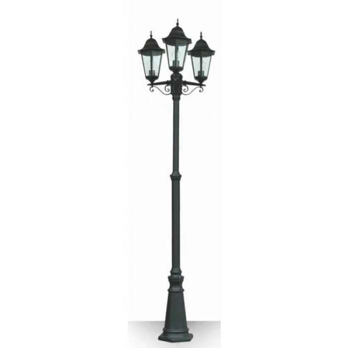 Lutec BRISTOL Candelabro Negro, 3 luces