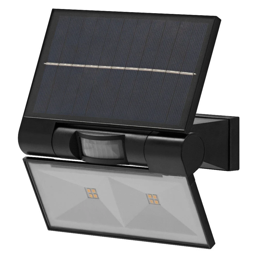 Proyector LED solar Ledvance, foco de 2,9 W, 380 lm, 3000 K, 110º, IP44, regulable.