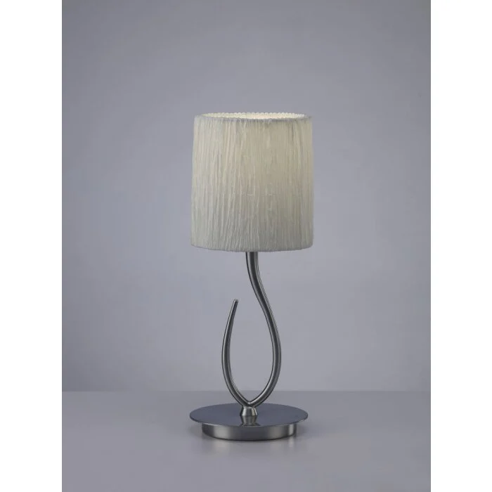 Mantra Lua Lámpara de mesa Níquel-mate, 1 luz
