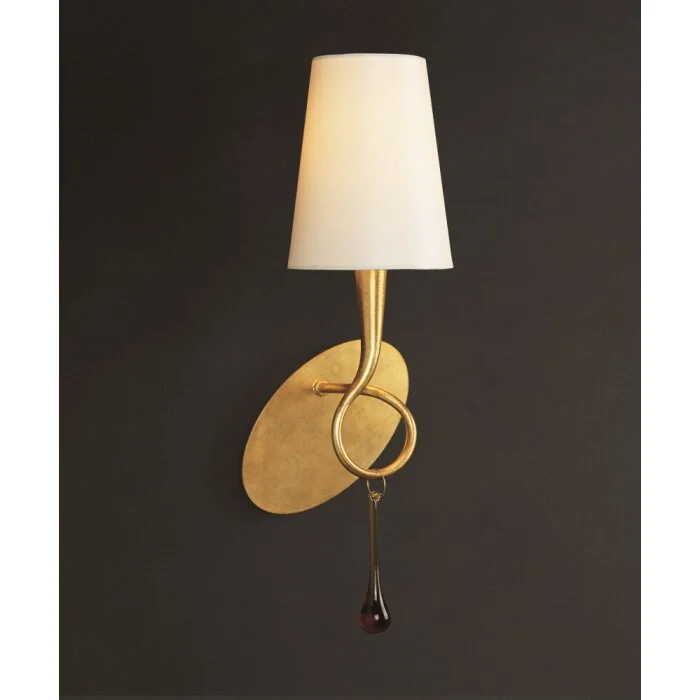Mantra Paola Aplique dorado, 1 luz