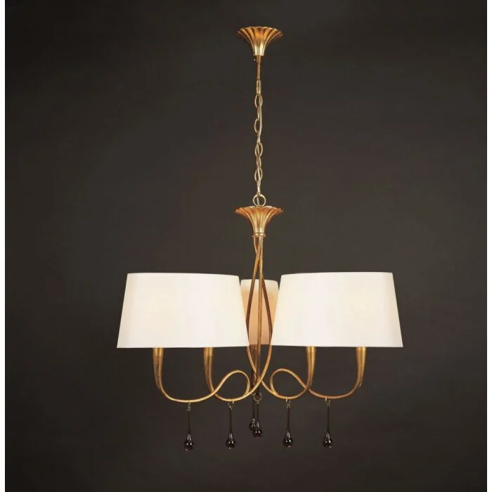 Mantra Paola Lámpara suspendida dorado, 6 luces