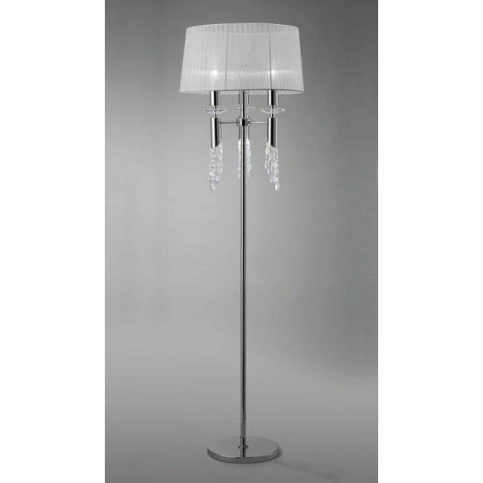 Mantra TIFFANY Lámpara de Pie Cromo, 3 luces
