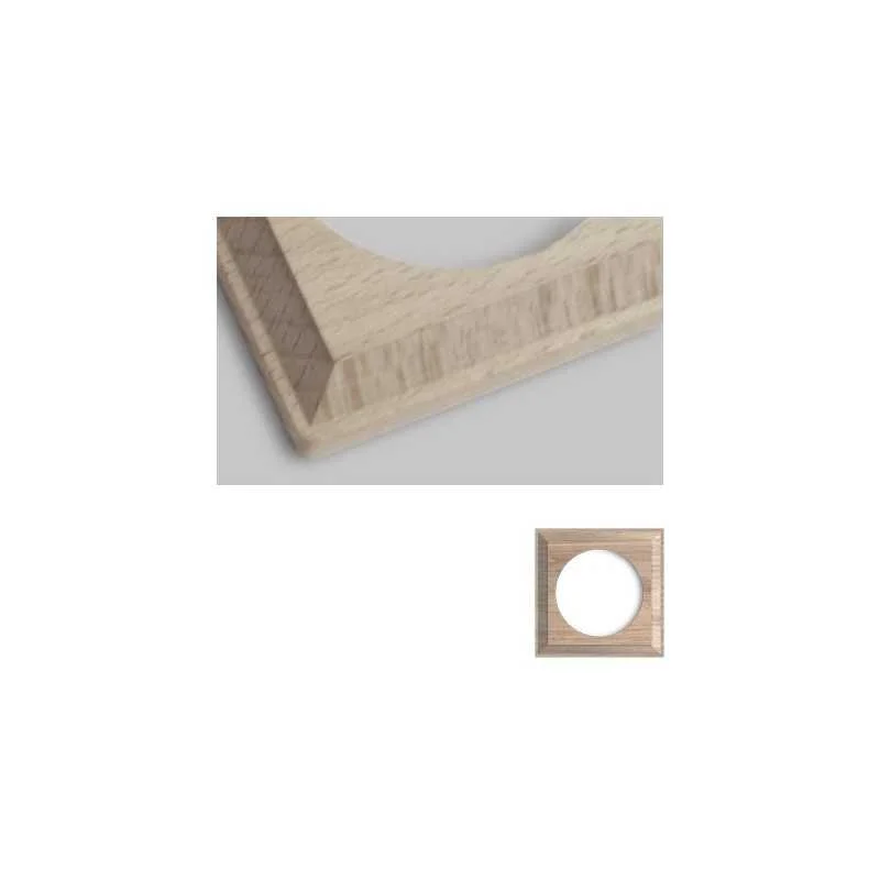 Marco simple mecanismos empotrar madera cruda cuadrado