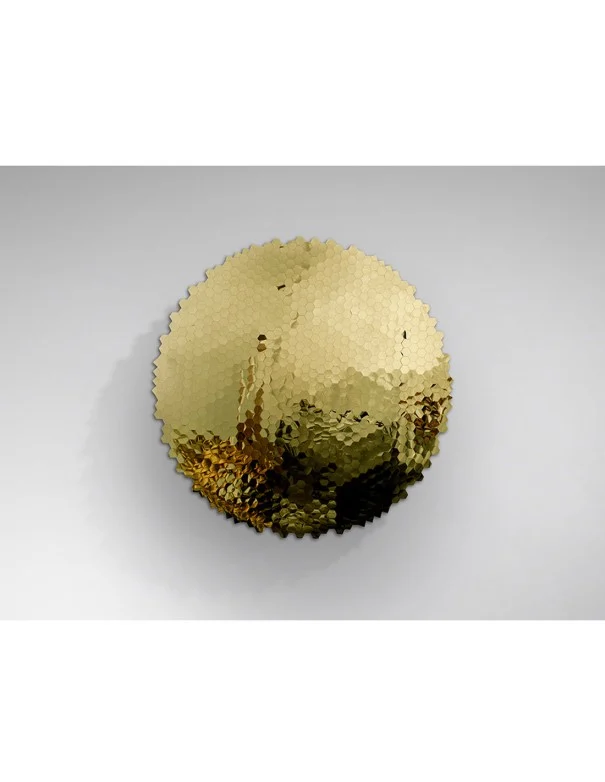 Matrix Cuadro Bajorrelieve Acero Dorado