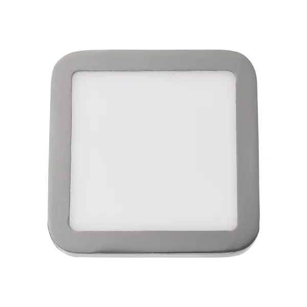 MINIDOWNLIGHT LED CUADRADO 6W CROMO