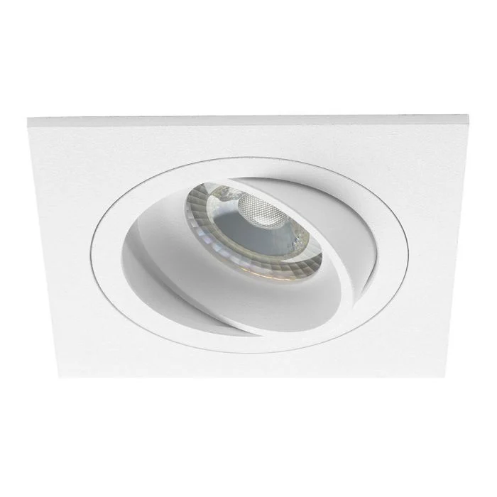 Noxion Empotrado Spot Boxi MR16 Ajustable Blanco | Recorte 80mm - GU10 Casquillo