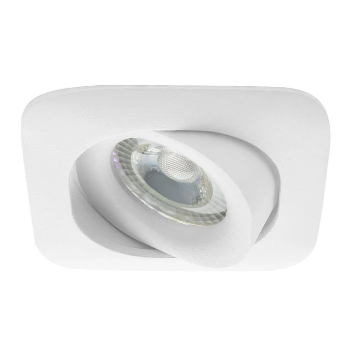 Noxion Empotrado Spot Cuadrado MR16 Ajustable Blanco | Recorte 70mm - GU10 Casquillo