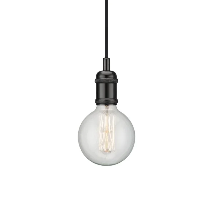 Nordlux AVRA Lámpara colgante Cromo, Negro, 1 luz