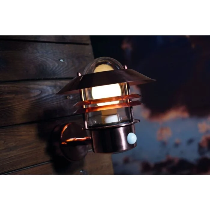 Nordlux Blokhus Aplique para exterior Cobre, 1 luz, Sensor de movimiento