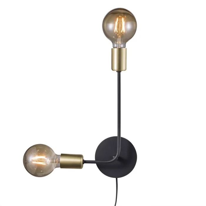 Nordlux JOSEFINE Aplique Negro, 2 luces
