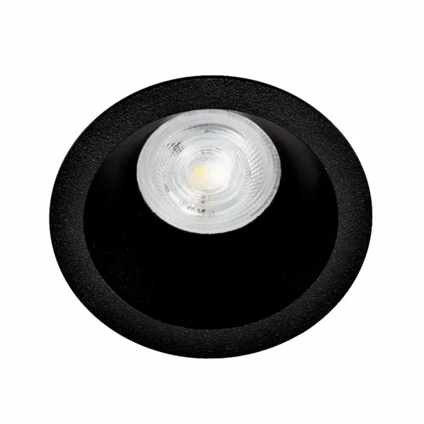 OJO DE BUEY REDONDO EXTRA FONDO 3,5 CM ALUMINIO NEGRO