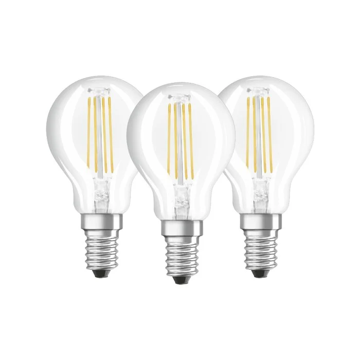 Osram LED E14 4 Watt 4000 Kelvin 470 Lumen Paquete de 3