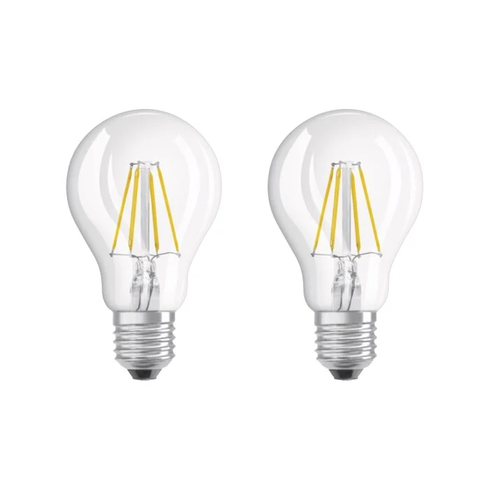 Osram LED E27 4 Watt 2700 Kelvin 470 Lúmenes paquete de 2