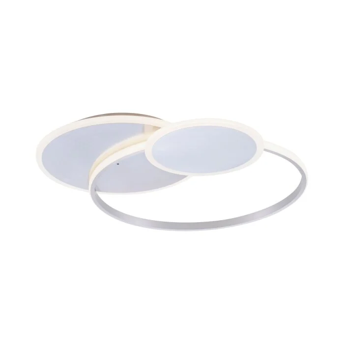 Paul Neuhaus EMILIO Lámpara de Techo LED Plata, 1 luz, Mando a distancia