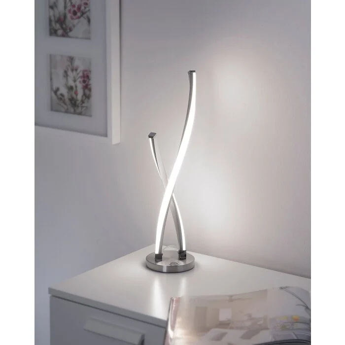 Paul Neuhaus POLINA Lámpara de Mesa LED Color acero inoxidable, 1 luz