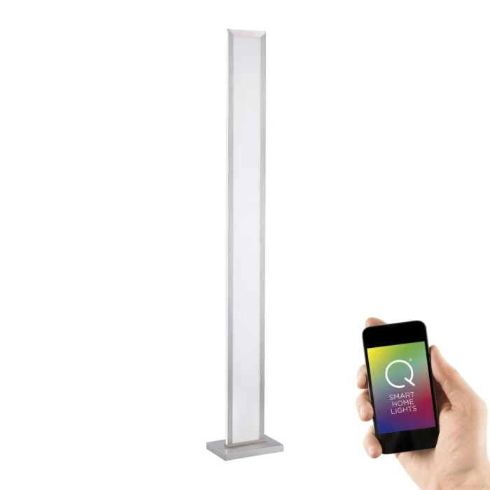Paul Neuhaus Q-ROSA Lámpara de Pie LED Color acero inoxidable, 1 luz, Mando a distancia
