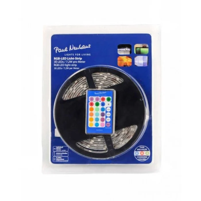 Paul Neuhaus TEANIA Tira LED Colorido, 300 luces, Mando a distancia, Cambia de color