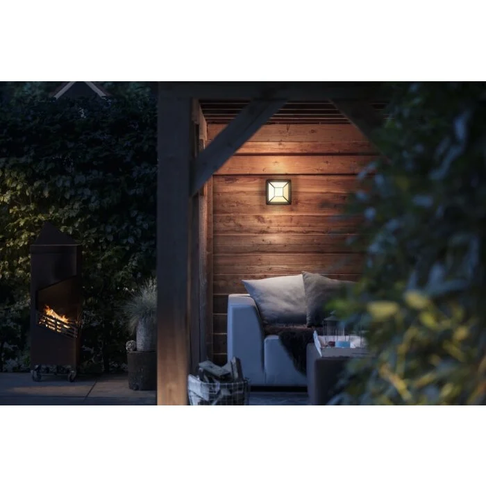Philips Drosera Aplique para exterior LED Negro, 1 luz
