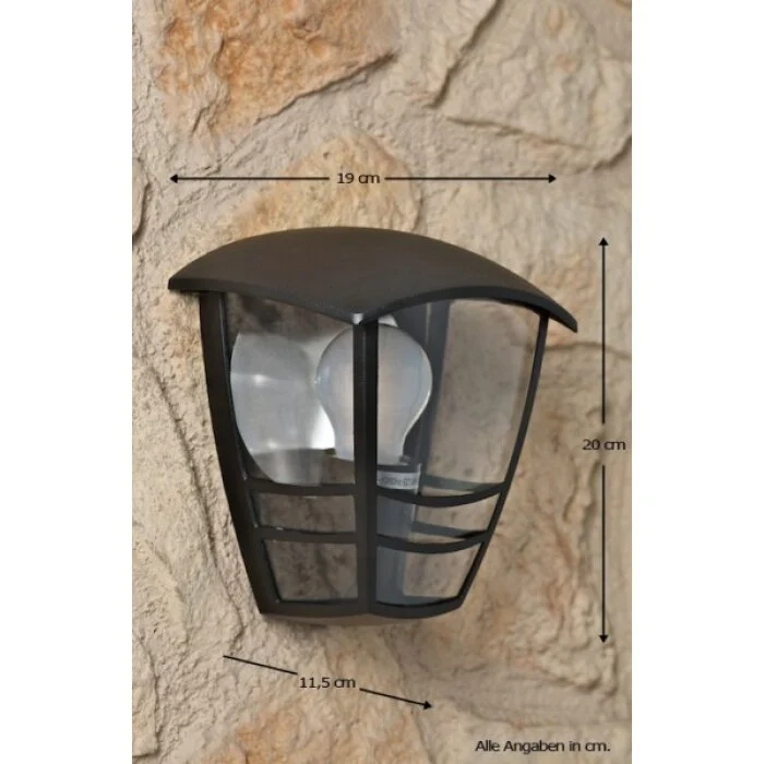 Philips myGarden CREEK Aplique Negro, Transparente, claro, 1 luz