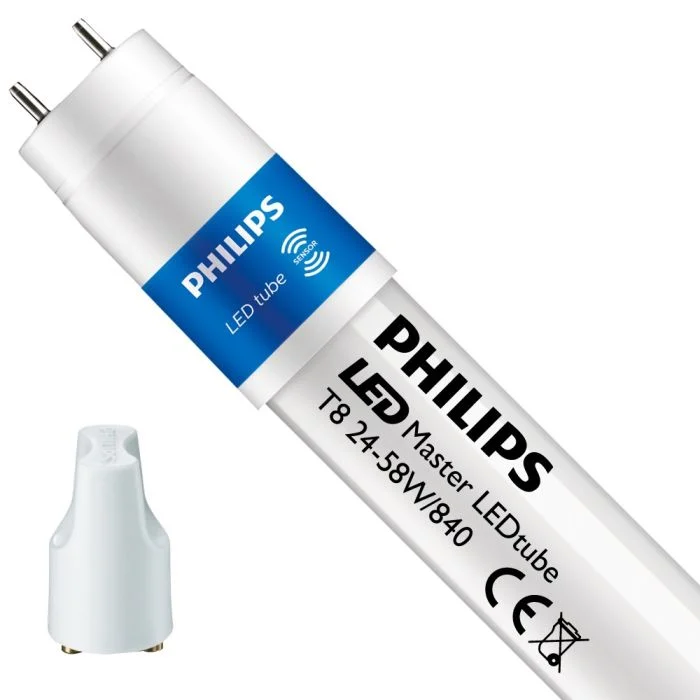 Philips Tubo LED T8 MASTER (EM/Mains) High Output 24W 3100lm - 840 Blanco Frio | 150cm - Sensor - Reemplazo 58W