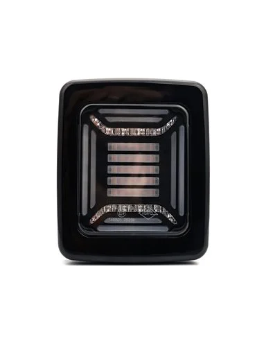 Piloto trasero LED CUBE Black, Posición NEON, Freno e Intermitente Dinámico, IP68 12/24V, 2a R1 S1