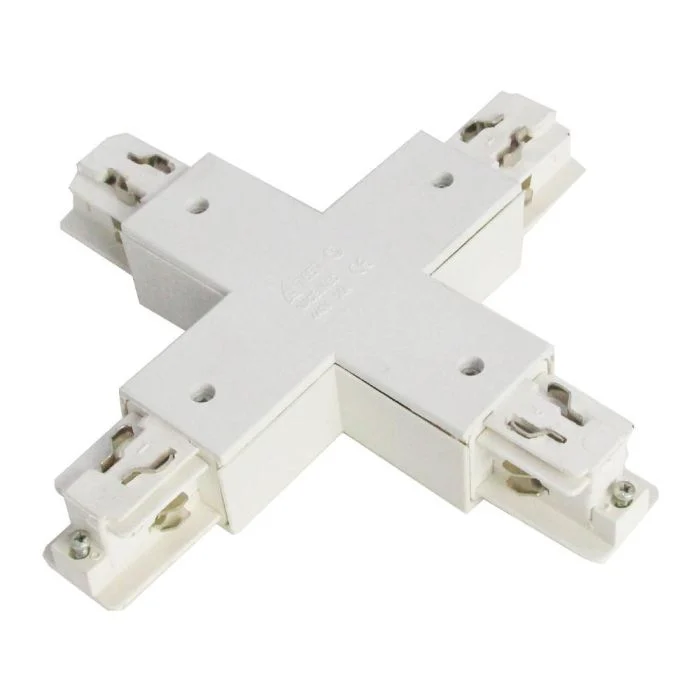 Conector trifásico en X V - Blanco