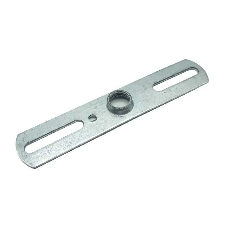 Placa de hierro con rosca hembra central 10/100 97mm