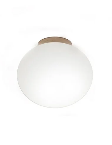 Plafón de techo Moon – Luxcambra – Lámpara tipo bola, pantalla de cristal, Ø 30 cm