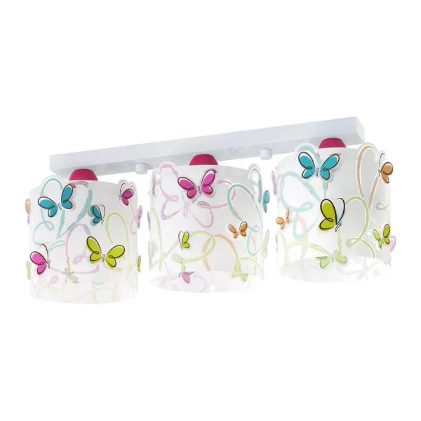 PLAFÓN INFANTIL 3 LUCES BUTTERFLY