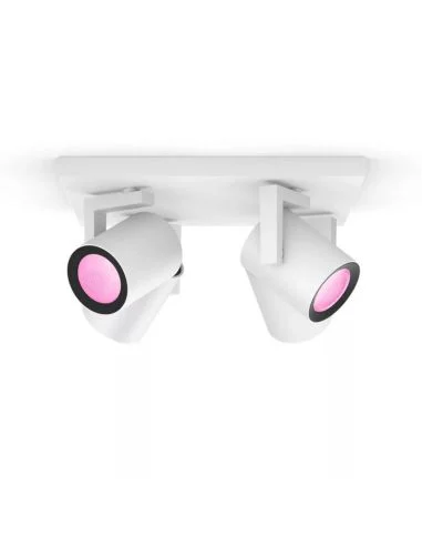 Plafón inteligente con 4 focos orientables ARGENTA, blanco, 4.2W 1600Lm, 2000 - 6500 Hue White Color Ambiance
