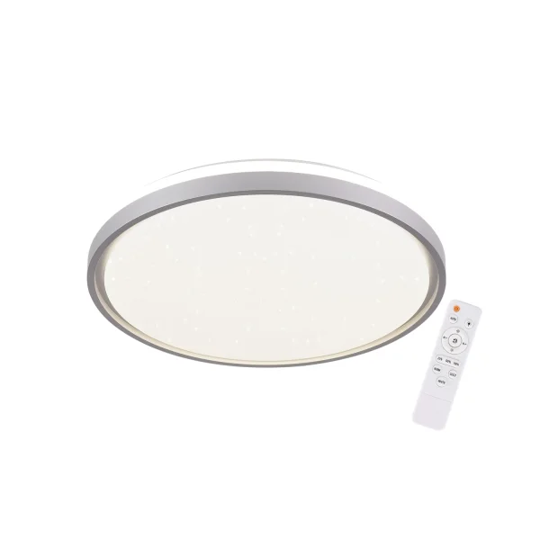PLAFÓN LED 35W REGULABLE BLANCO PLATA CIRCULAR TELLUS
