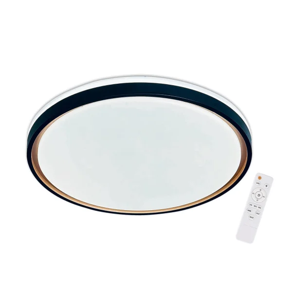 PLAFÓN LED 35W REGULABLE NEGRO ORO CIRCULAR TELLUS