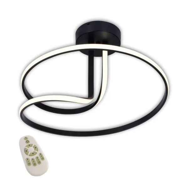 PLAFÓN LED 40W 4000K REGULABLE INTENSIDAD NEGRO OLIMPO