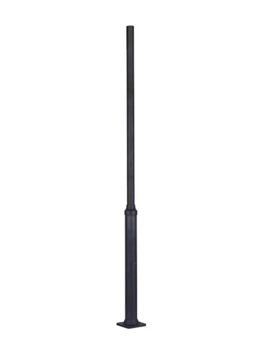 Poste de aluminio para farola – Iberlamp – Incluye anclaje y pernos, altura: 300 cm