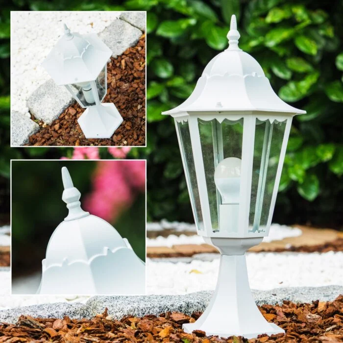 Poste de jardin Blanca, 1 luz