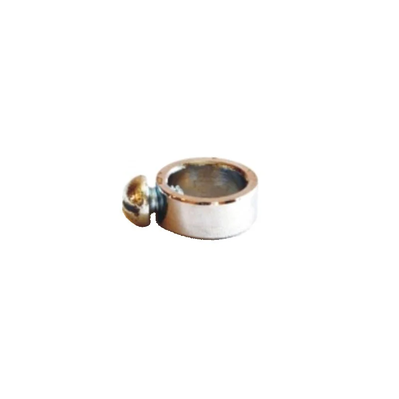 Prisionero metal cromo brillante escañacables con tornillo