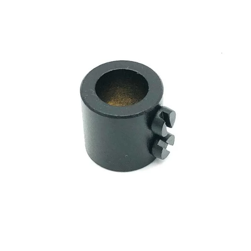 Prisionero para tubo de 10mm con doble tornillo color negro