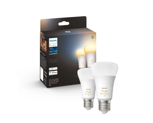 Pack bombillas inteligentes 8W E27 White Ambiance - Philips Hue