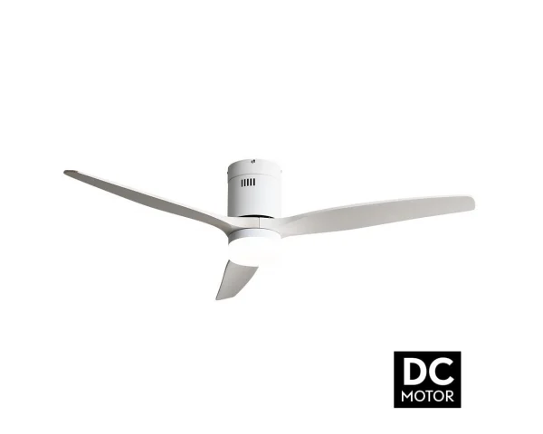Ventilador Aguilon DC con luz - Fabrilamp - Blanco