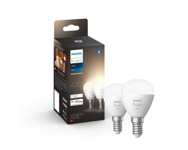 Pack bombillas inteligentes P45 E14 White - Philips Hue