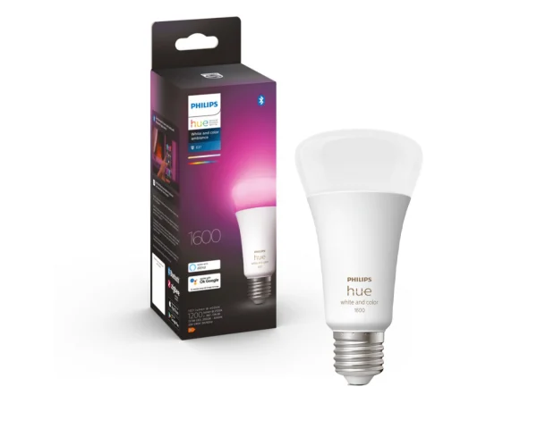 Bombilla inteligente 13,5W E27 White and Color Ambiance - 1600 - Philips Hue