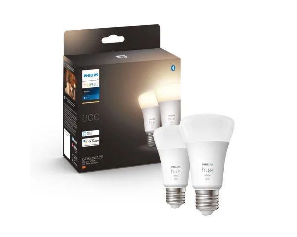 Pack bombillas inteligentes 9W E27 White - Philips Hue