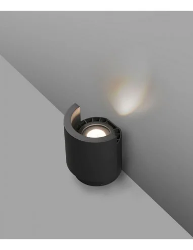 Proyector de suelo Noboru - Faro - Lámpara de exterior, Acabado gris oscuro, LED COB 3000K