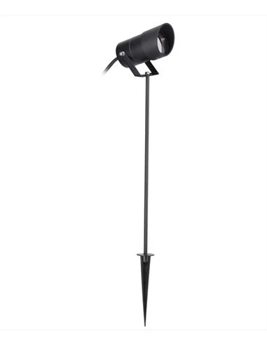 Proyector de exterior Ousia - FORLIGHT - Lámpara con estaca negra, IP65