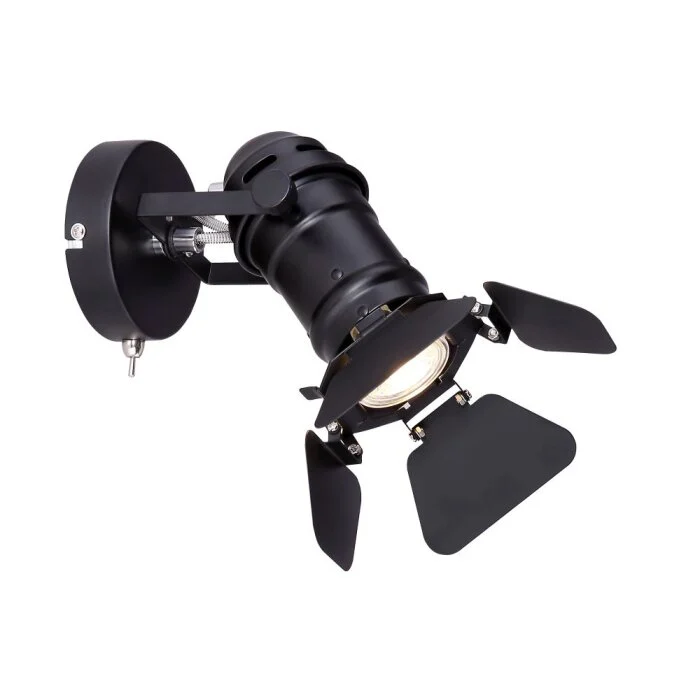 Proyector Globo EGON Negro, 1 luz